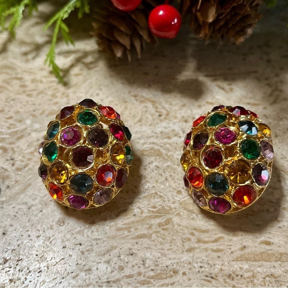 Vintage Tutti Frutti Blanca Earrings